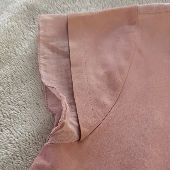 Brooke & Goldie Pink Ruffle V-Neck Blouse - Picture 3 of 6